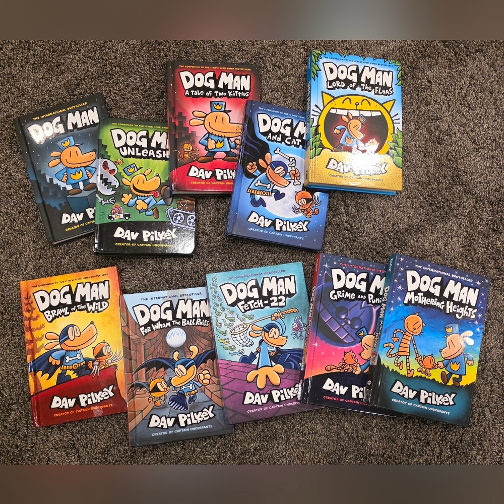 Dog Man Book Collection Books #1 - #10